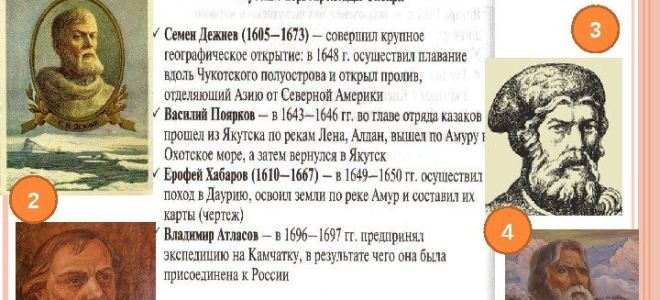 Землепроходцы и первооткрыватели — история России