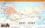 Карта: этапы великой отечественной войны 1941-1945гг. — история России