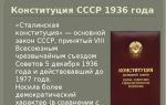 Конституция ссср 1936 года — история России